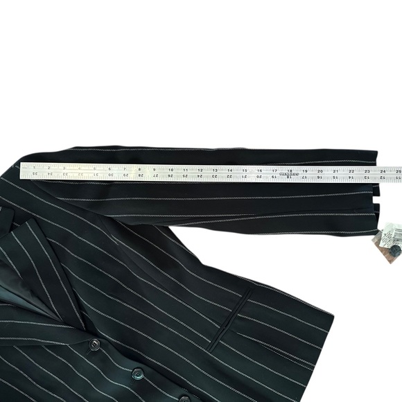 Anne Klein Suit | Women’s Black Pinstripe Blazer ~ Size 8 ~ NWT - Picture 10 of 12